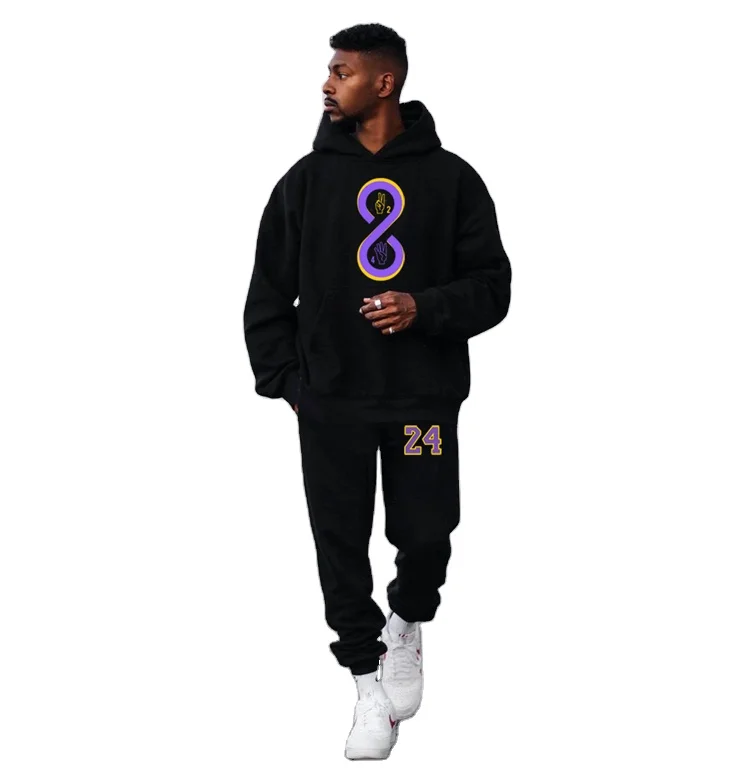 

New personalized men clothes set 2021 fashion cheap sport set men loose hoodie set men