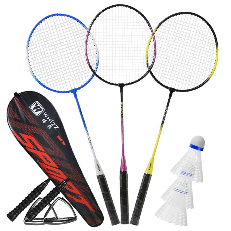 

New arrival Whizz 8008 cheap price steel/iron family exercise badminton racket