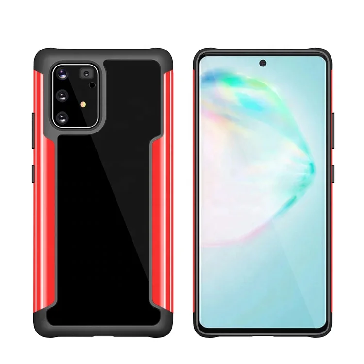 

Metal bumper phone case 3 in 1 antishock Clear Back Cover for Samsung galaxy A81 A91, 5 colors , can be customized