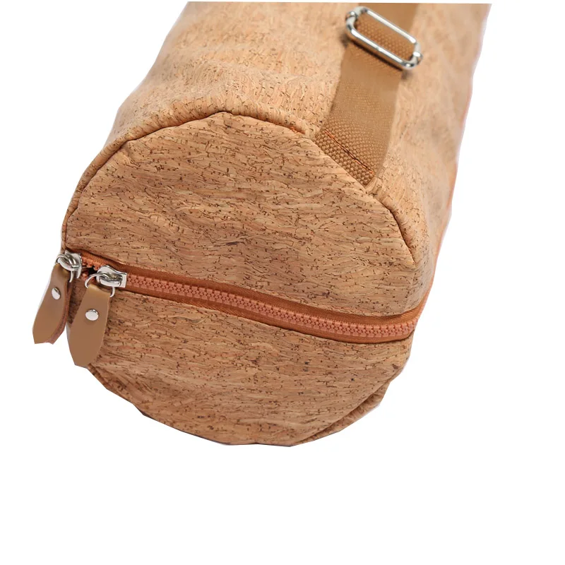 

Eco friendly durable cork pilates bag cork yoga mat bag with carry strap, Customized available