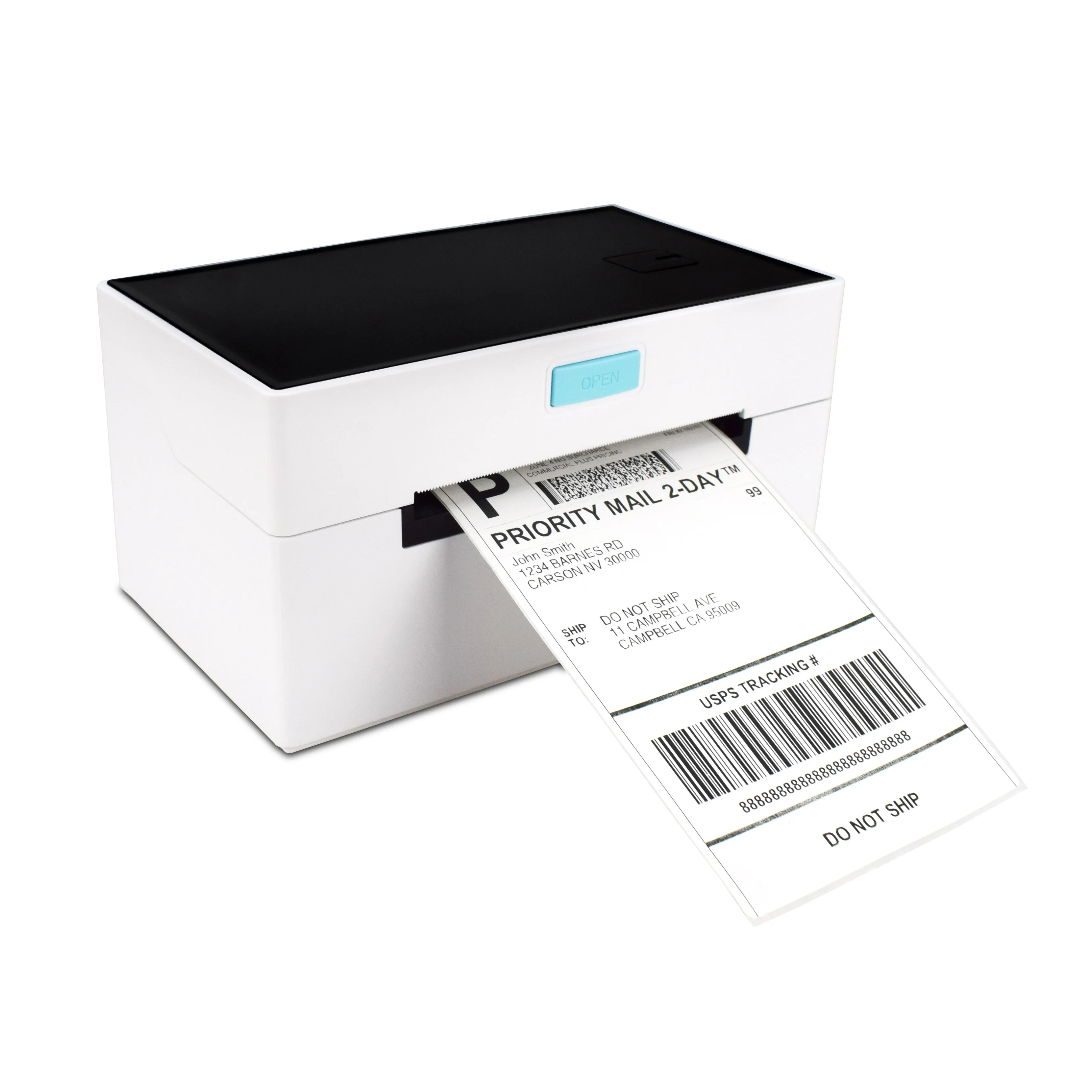 

High Speed USB LAN Blue tooth Connection Continuous/Label/Folded/Tag Paper Sticker Thermal Android IOS Printer For Phone, White
