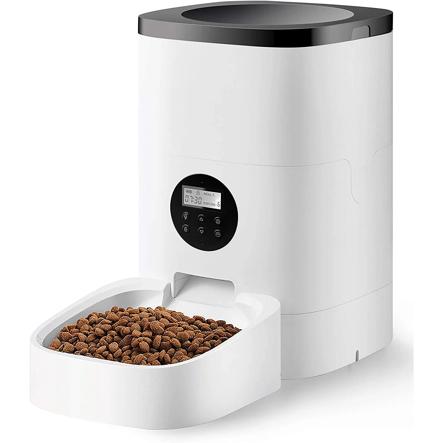 

Custom Cat Dog Automatic Pet food Bowl Premium Automatic Pet Feeder Bowl Custom Logo Wholesale Luxury Animals, White