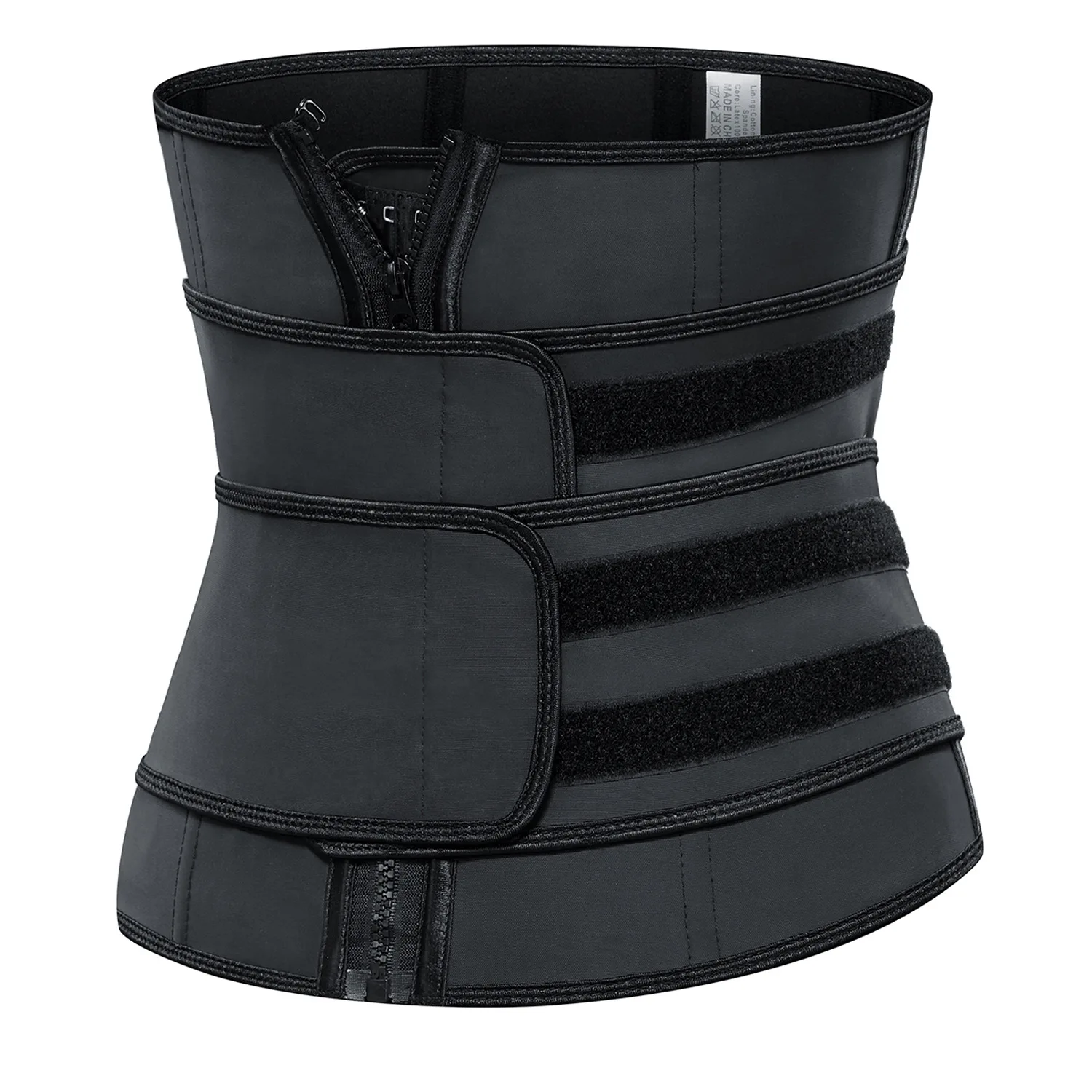 

Lumbar Exercise Tummy Trimmer Belt Slimming Waist Traine for Plus Siz Woman Cincher Corset Waist Trainer Workout Belt for Men, Black/customized