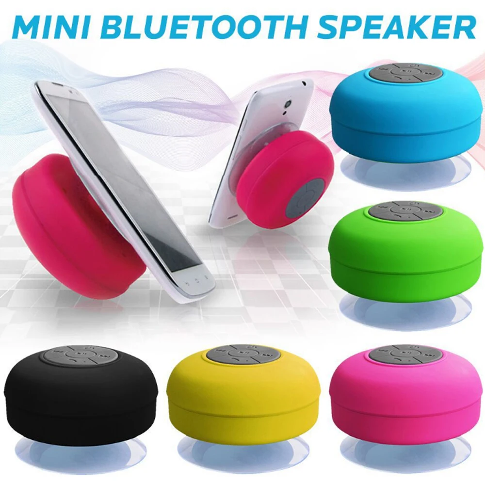 Newest trending BS06 products new arrivals handsfree phone holder mini portable sucker mushroom wireless speaker - ANKUX.COM