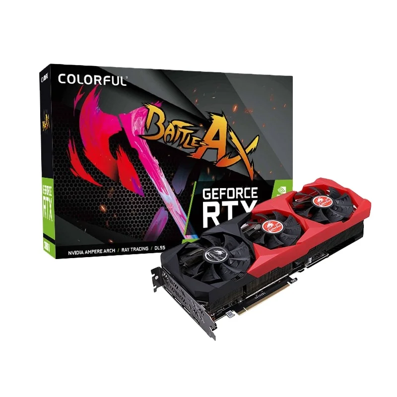 

Colorful Tomahawk GeForce RTX 3080 Ti OC 12G LHR desktop computer game graphics card 3080 gpu support rtx 3080ti 12gb