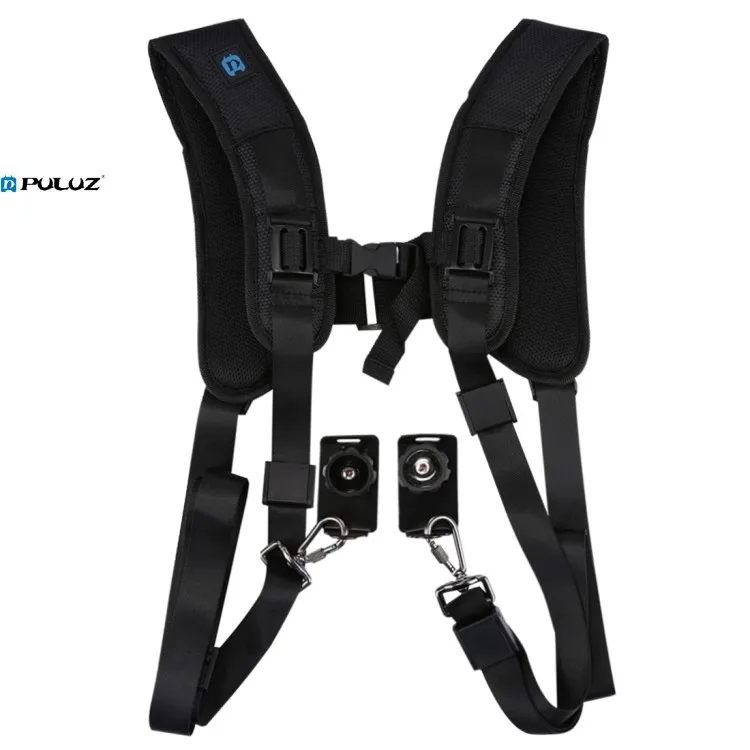 

Hot sale PULUZ Quick Release Double Shoulder Harness Soft Pad Decompression Foam Strap Belt for DSLR Digital Cameras