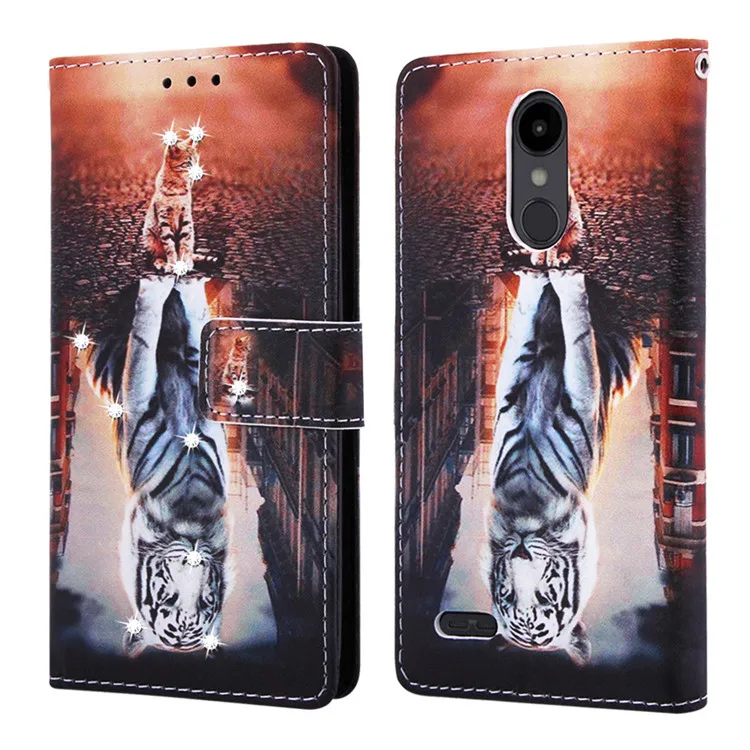 

Cartoon Wallet Case for LG K8 2018 US Fashion PU Leather Cover for LG Case Phone Bag For LG cellphone, Like picture shown design