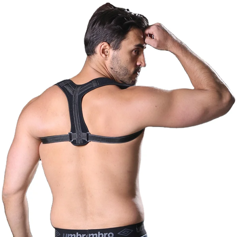 

2021 New Products Adjustable Gym Shoulder Posture Corrector Back Brace in Back Support for Men