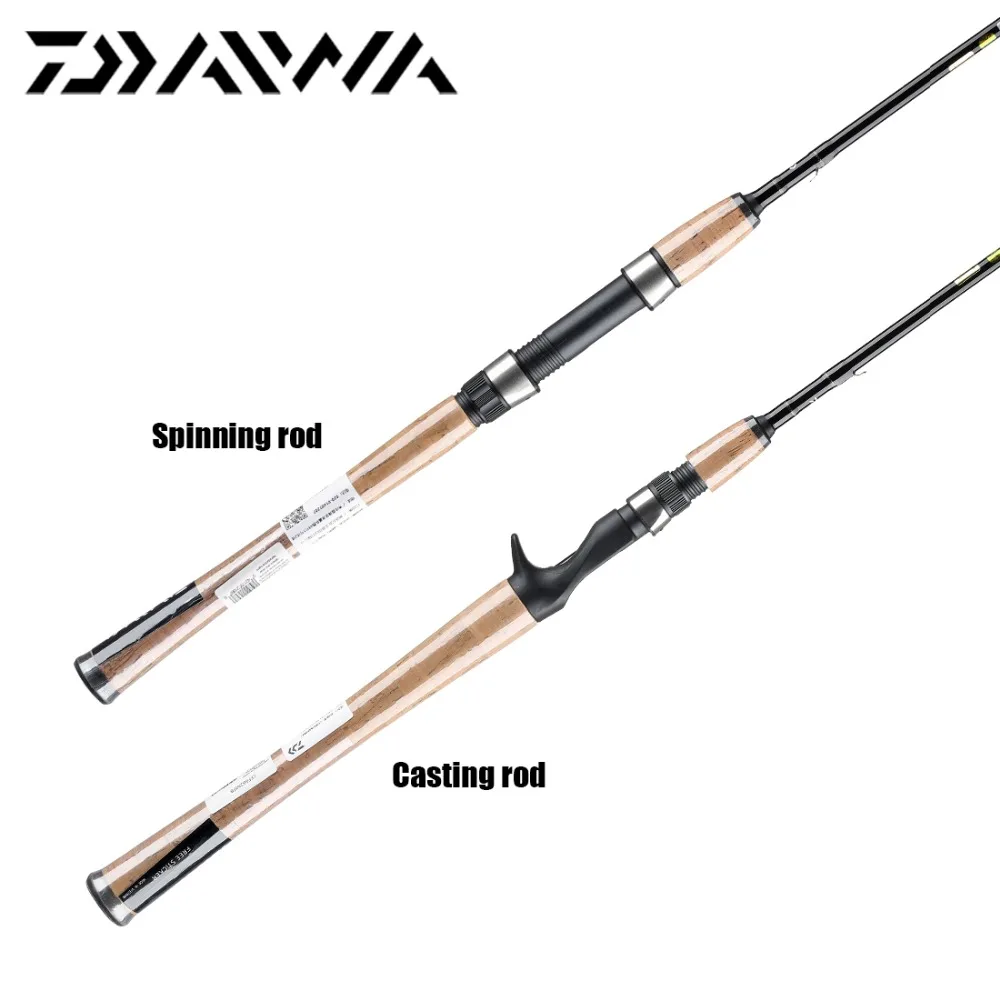 

Original DAIWA CROSSFIRE 662MFB Spinning Casting Fishing Rod Fast Action M MH Power 1.98 2.13M Aluminum Carbon Fishing Stick, Pictures