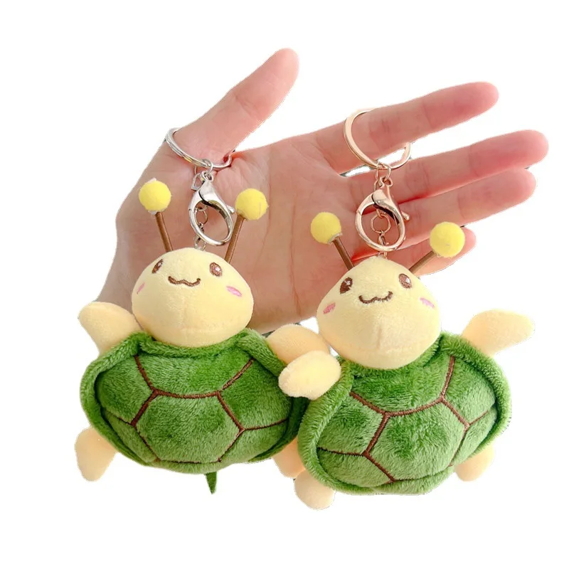 

10cm Stuffed Tortoise Honeybee Dolls Creative Turtle Anime Plush Toys Soft Plush Cute Separable Turtle Plush KeyChain