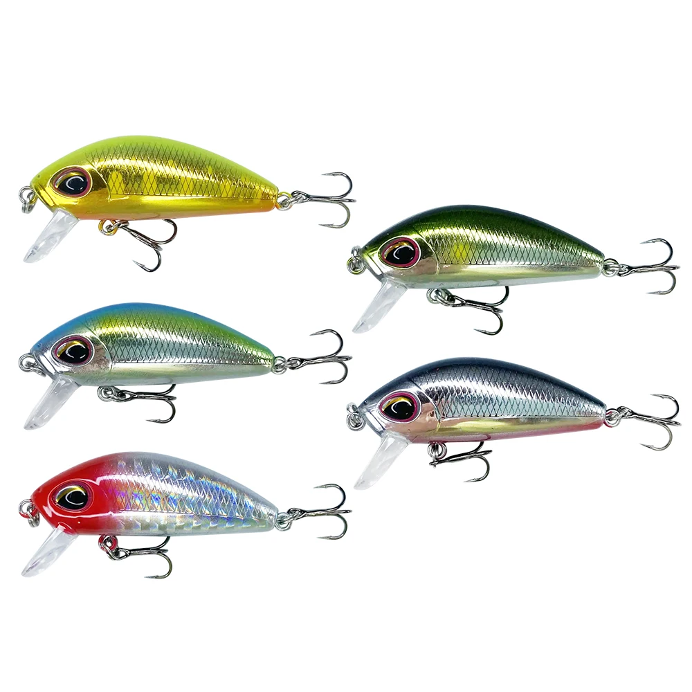 

Newbility 4.5cm 4g Sinking Crankbait for Freshwater Bass Fishing Depth 1.5-2m Diving Crank Minnow Jerkbait Artificial Bait, Can be customized