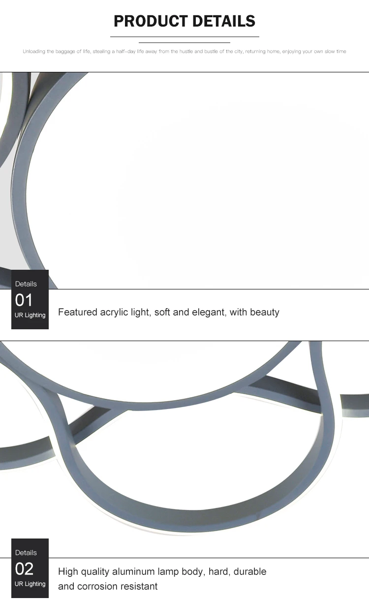 New design modern flower decoration surface mounted dimmable led ceiling lamp