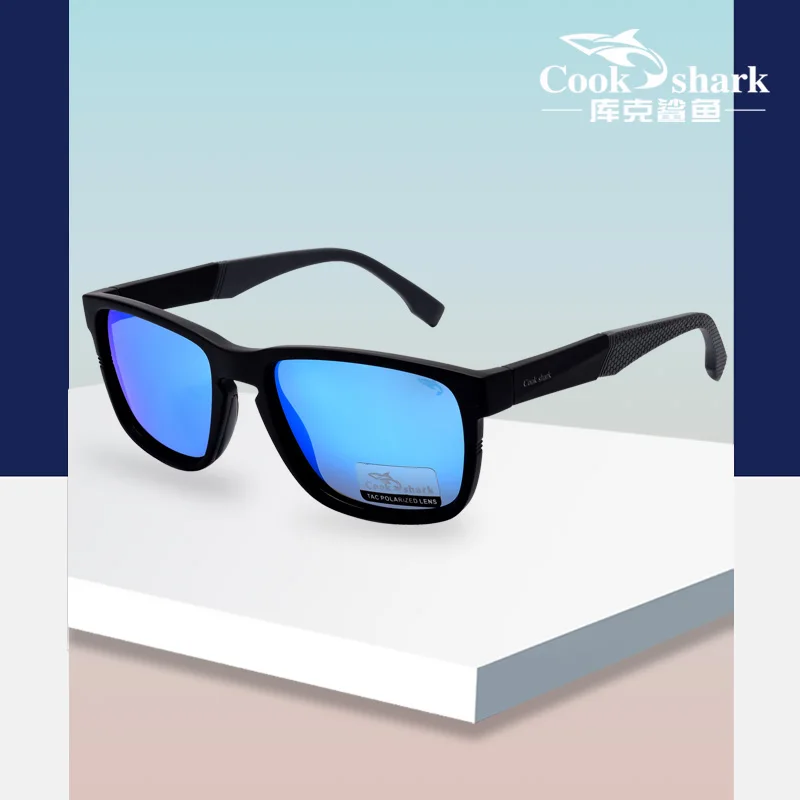

Cook shark men's sunglasses polarized glasses hipster driver driving glasses eyes 2021 new sunglasses