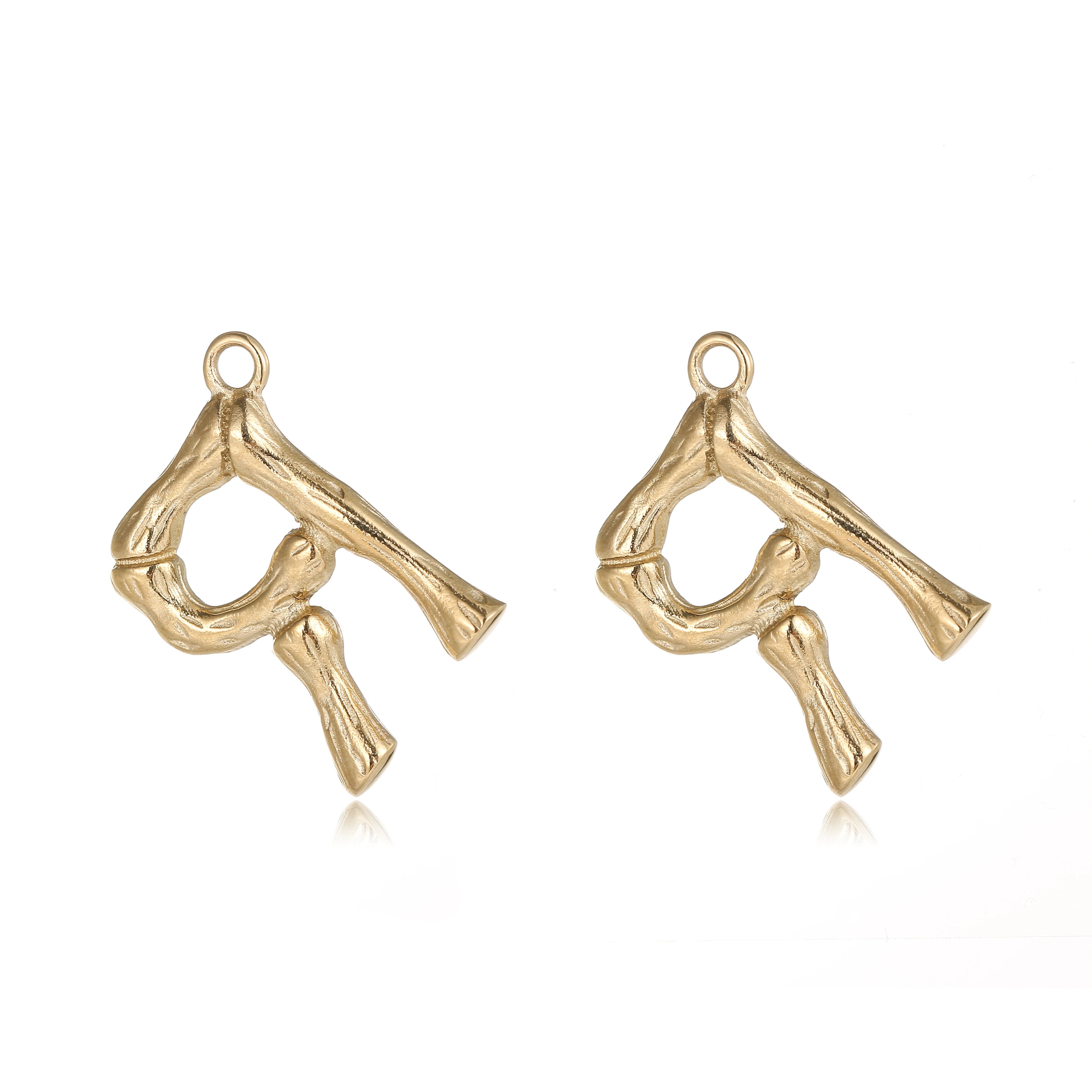 

Ins Trendy Stainless Steel Letter R Jewelry Supplies Making Accessories Earrings Jewelry Women,Korean Accessories Jewelry