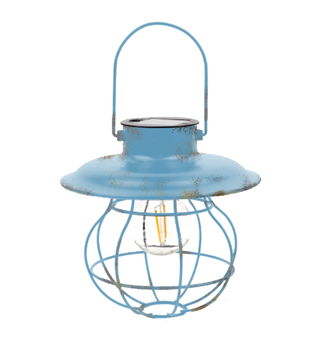 

Glass iron Material metal Warm light solar lantern Home Garden decoration