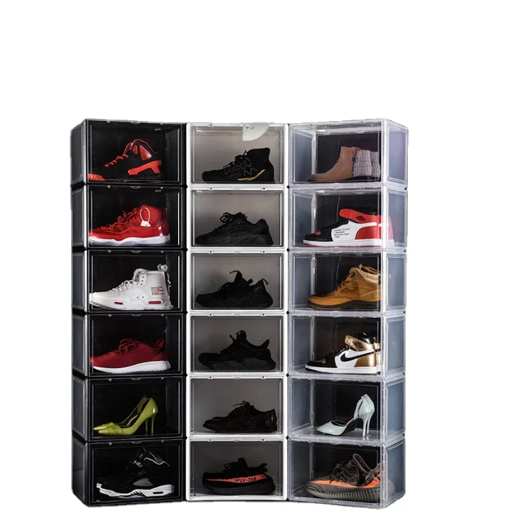 

Rectangular organizer clear plastic drawer shoe box drawer plastic