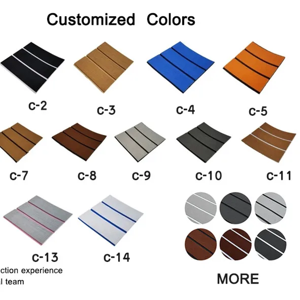 
Wholesale high quality non-slip waterproof yacht mat boat sheet teak eva foam marine flooring 