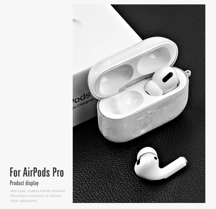 

Luxury IMD design TPU+PET Shell Grain Full Protective Case for Airpods Pro 3 cover for Airpods3 Case