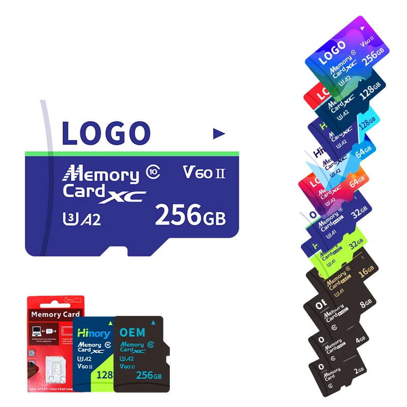 

Top sales 100% original Custom LOGO TF card 8GB 16GB 32GB 64GB 128GB 256GB 512GB memory cards memory card original wholes