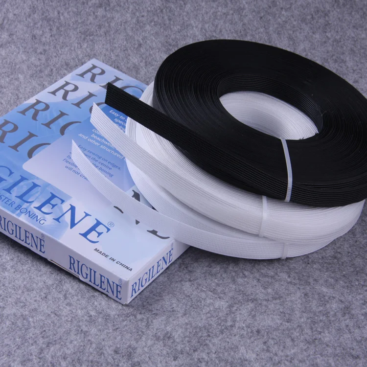 

Wedtex Garment Accessories White Black 8MM 10MM 12MM Polyester Rigilene Boing Sewing Boning for Wedding Dress