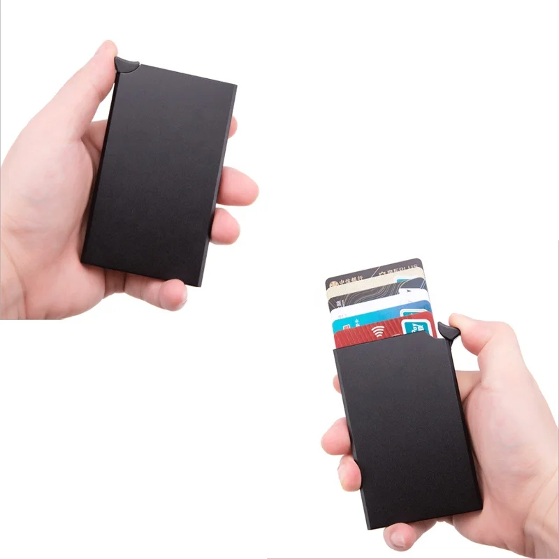 

Dongguan Factory Direct Sale Aluminum Alloy Cards Wallets, Business Cards Holder, RFID Blocking Cards Holders