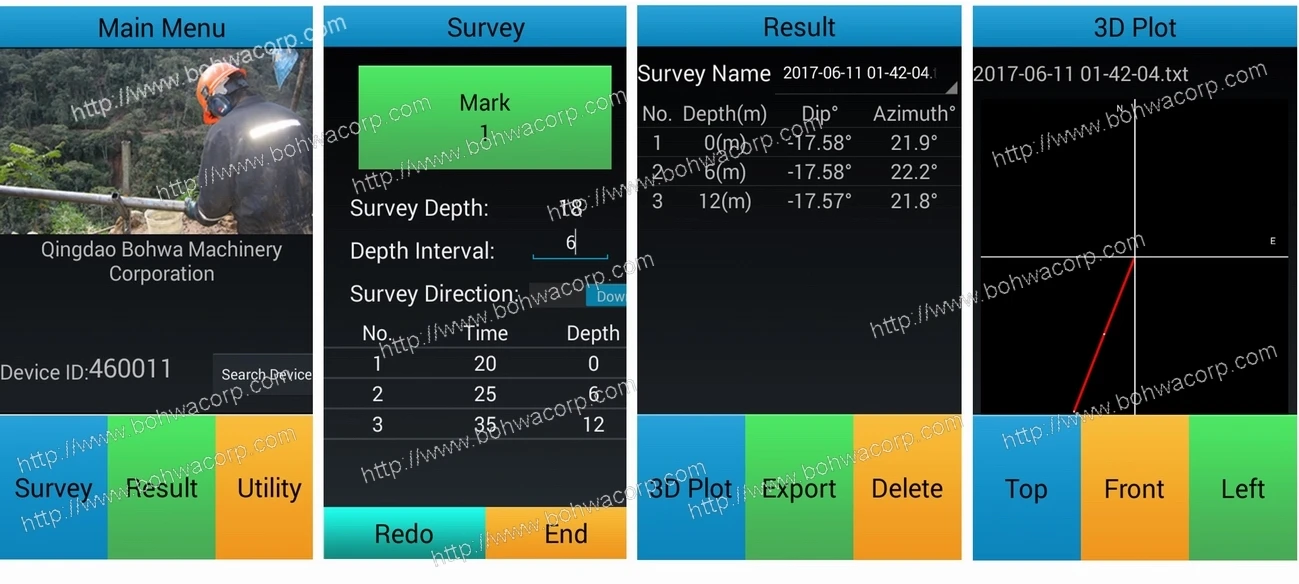 Wireless Digital Compass Inclinometer Borehole Inclinometer With Sensor