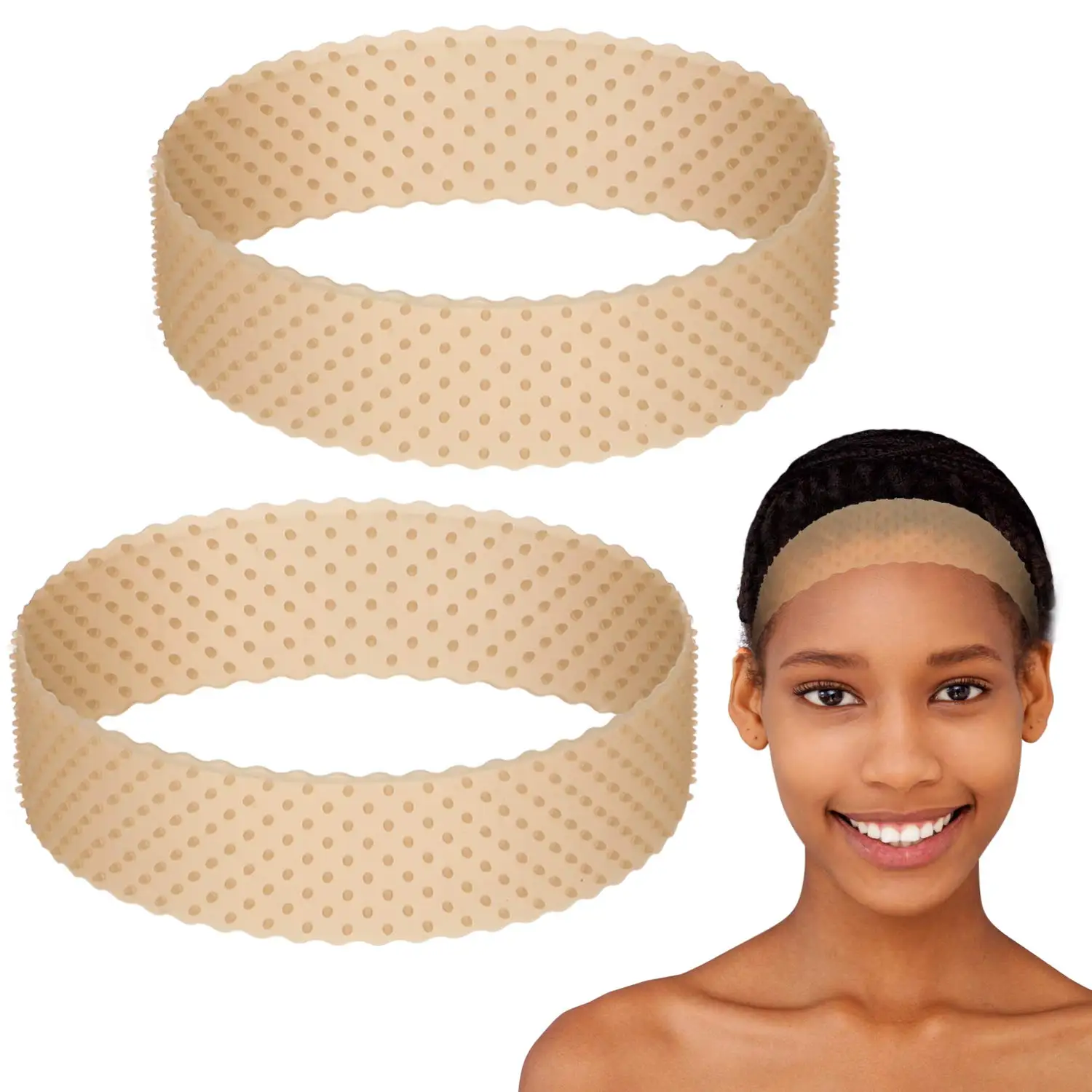 

Seamless Silicone Wig Grip Headbands Women Hair Fix Tools Gripper Strong Hold Elastic Stretchable Wig Band