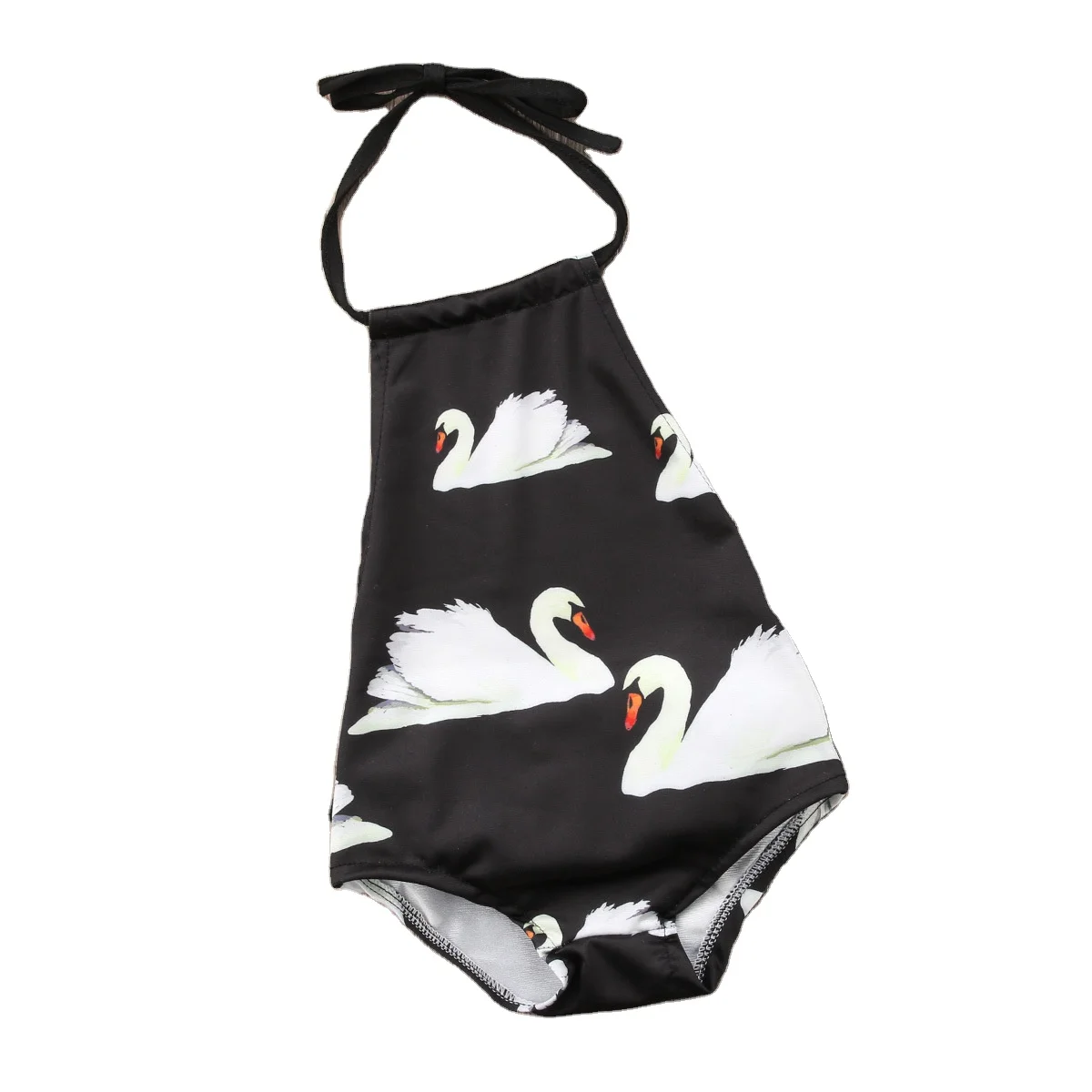 

SZZT-h178 Kids Swimsuit Swan One Piece Swimsuit Cute recycled fabric Swimwear