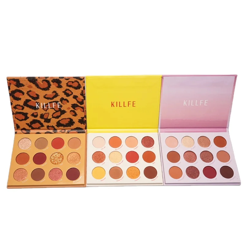 

KILLFE 12 color eyeshadow palette high pigmented eye shadow palette private label