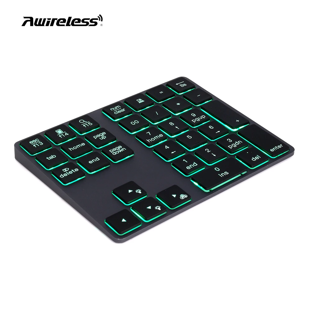 

multi-function custom numeric keypad keyboards 34 slim backlit rgb bluetooth wireless numeric keypad keyboard