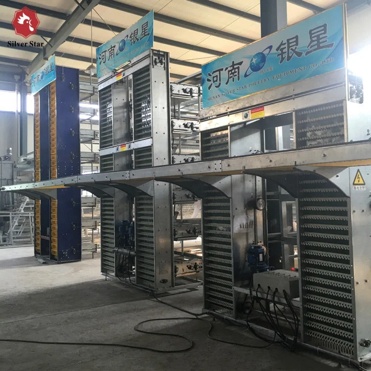 H types of hot galvanized automatic poultry layer cage.JPG