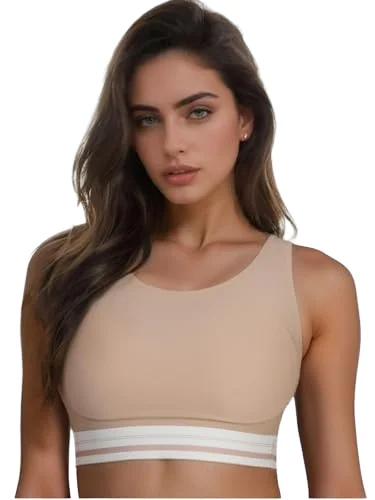 High-Impact支撑圆领不Removable Bra Pads Sports Bra