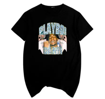 

high quality playboi carti Design Rapper t-shirt Summer Hip Hop Oversized T Shirt, Shown