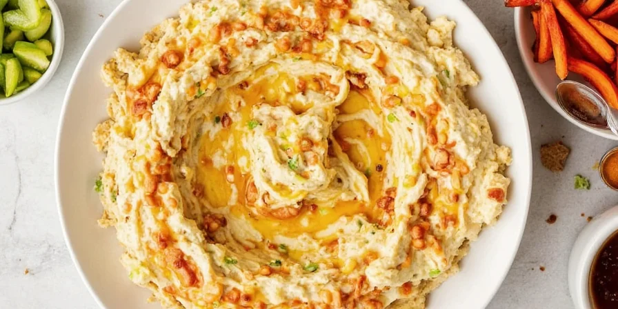 Timeline infographic showing the history of ranch dressing and dip