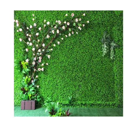 

custom artificial grass wall hanging follaje faux boxwood wall panels