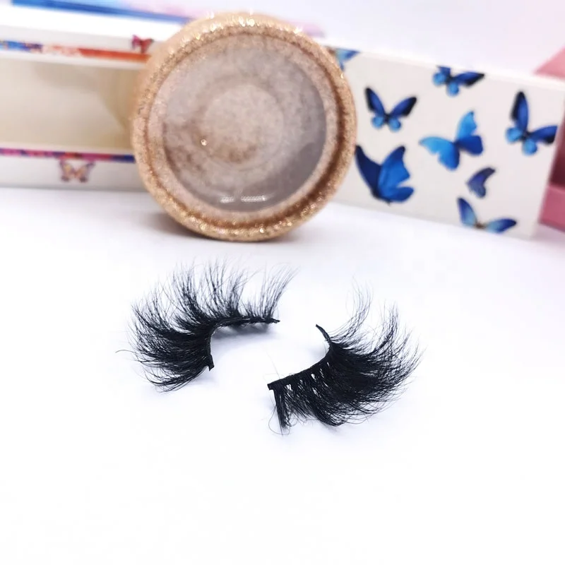 

Y private logo real mink eye lashes 5d 25mm faux cils fluffy multi layers long soft luxury tapered lash with lash box, Natural black