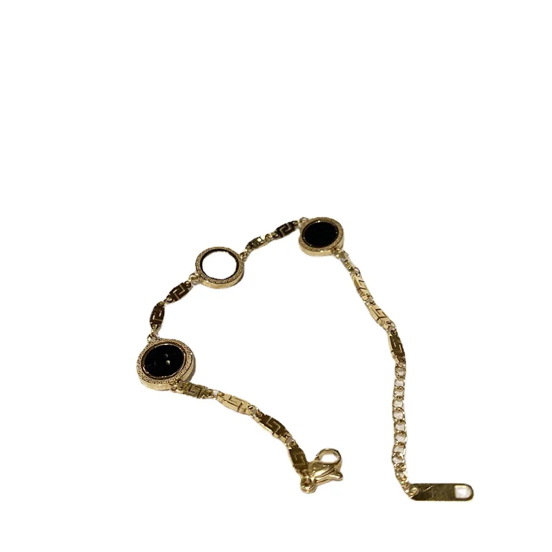 

Factory price stainless steel adjustable shell inlay bracelet for woman