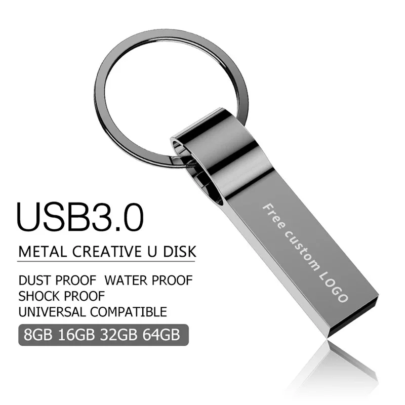 USB Flash Drive 4GB 8GB 16GB 32GB 64GB 128GB USB3.0 Custom key chain usb flash drive - ANKUX.COM