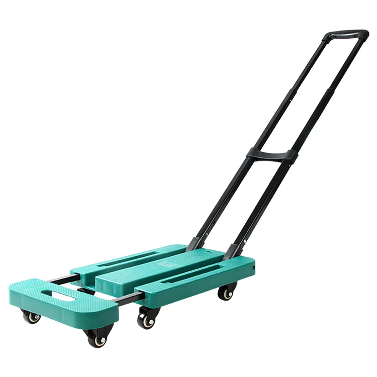 

180kg load-bearing portable folding travel home retractable elongated luggage trolley