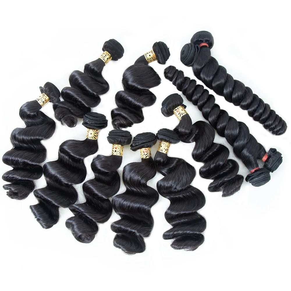 

XBL free shipping virgin brazilian cuticle aligned hair, cheap wholesale Raw human hair weave bundles vendor, Natural black