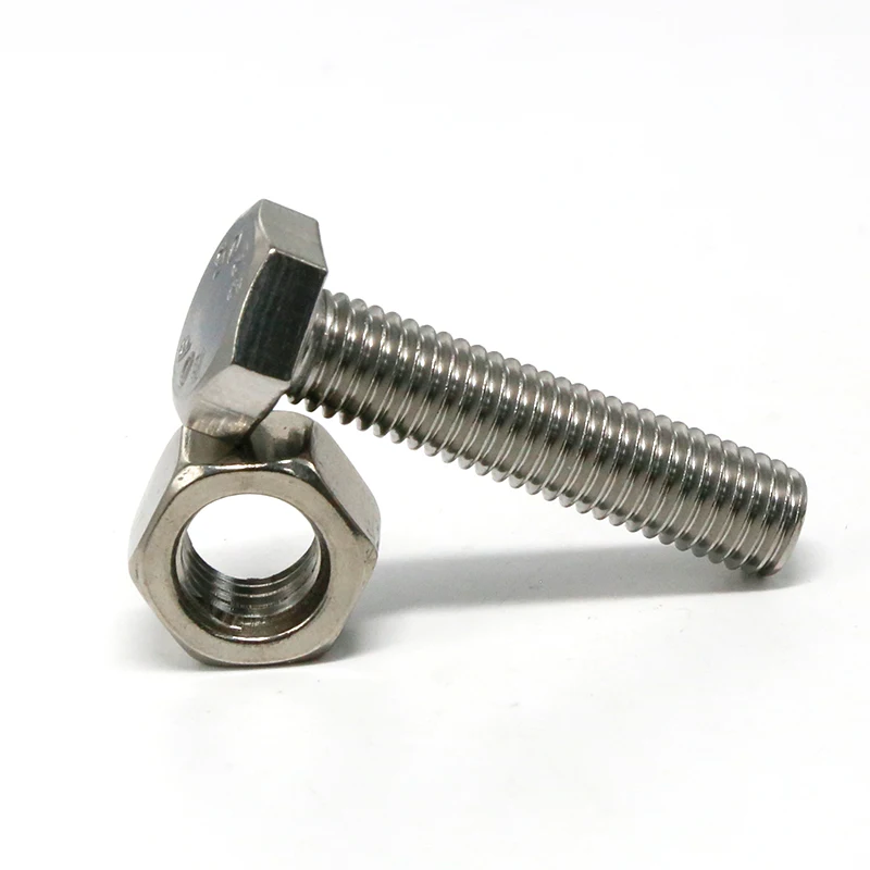
High Quality DIN933 DIN931 INOX Stainless Steel Hex Head Bolt 