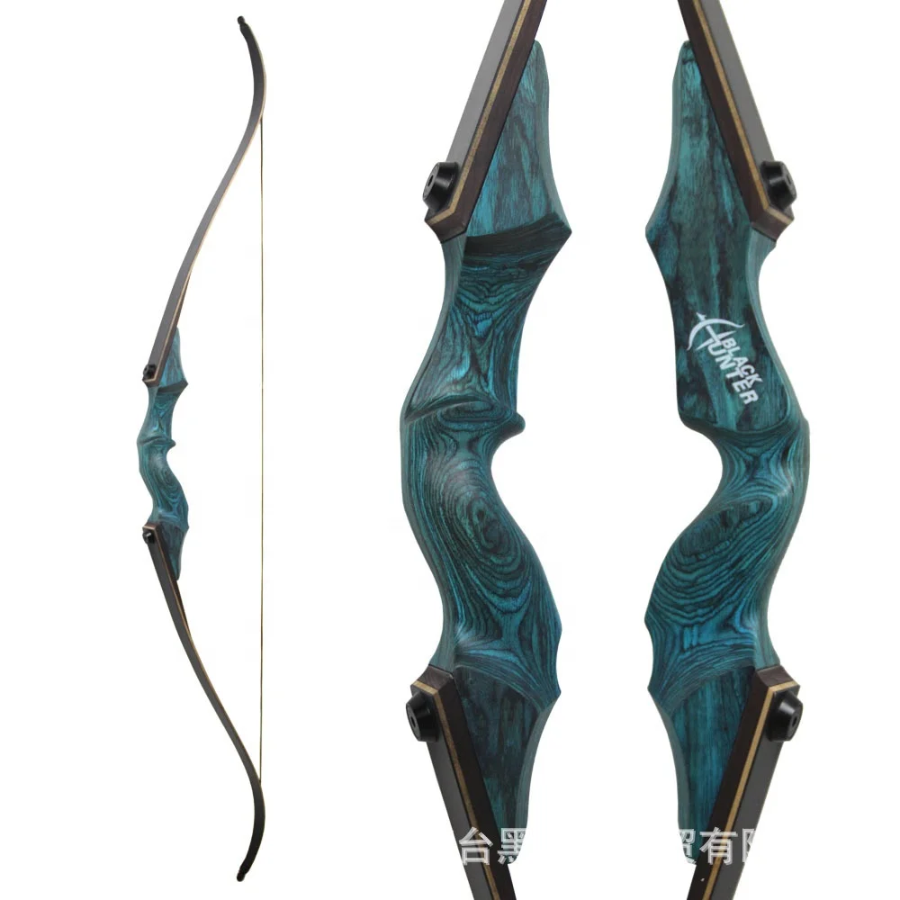 

Black Hunter Blue Spirit Cloud American Bow Hunting Traditional Curve Arrow Outdoor Shooting Equip Adult Level Bow Equip