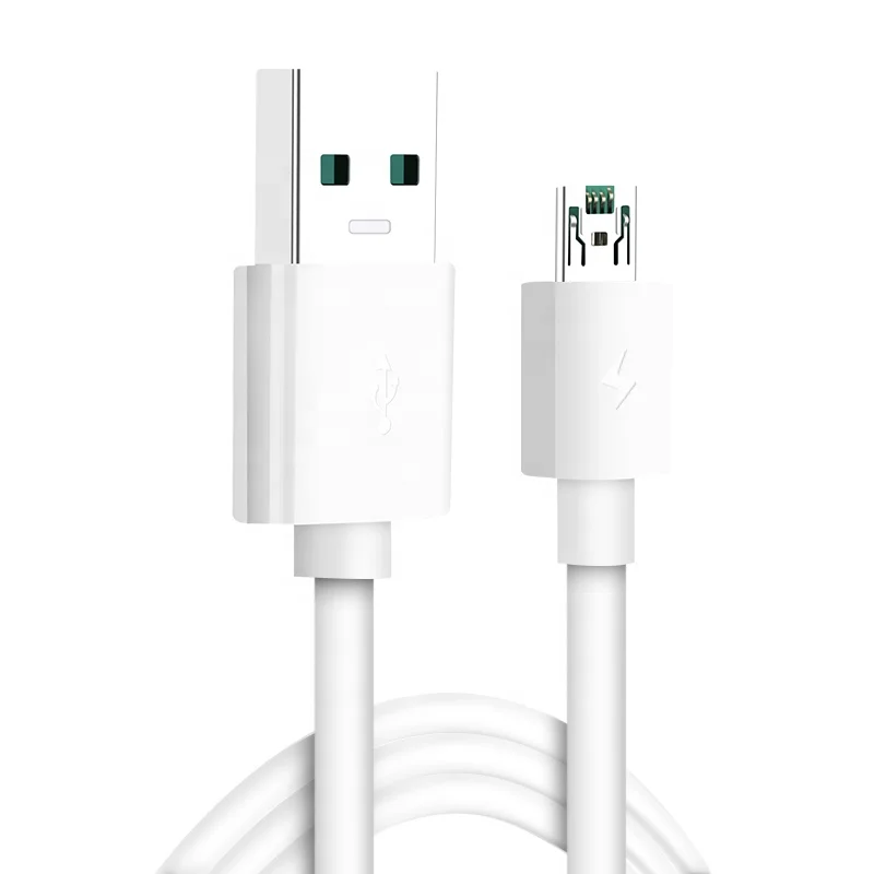 

Hot sell 4A flash charging micro usb cable logo customized vooc mobile phones multi charger data cable for vivo oppo R15, Black white