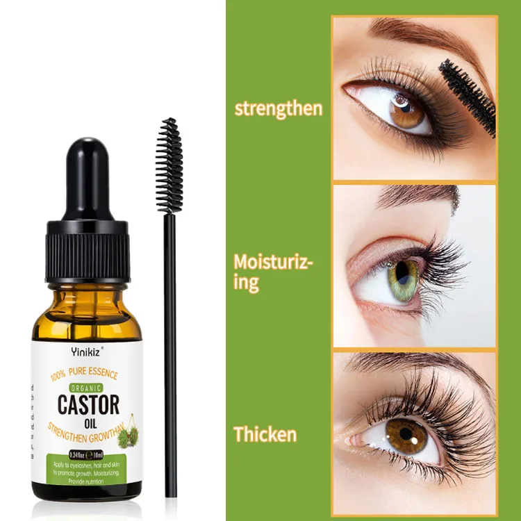 

100% Pure Organic Private Label Growth Eyelashes Eyebrows Castor Oil