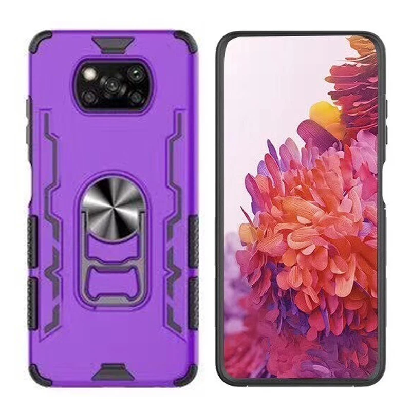 

Luxury Cover Shockproof Carbon Armor Phone Case for Little Poco X3 NFC