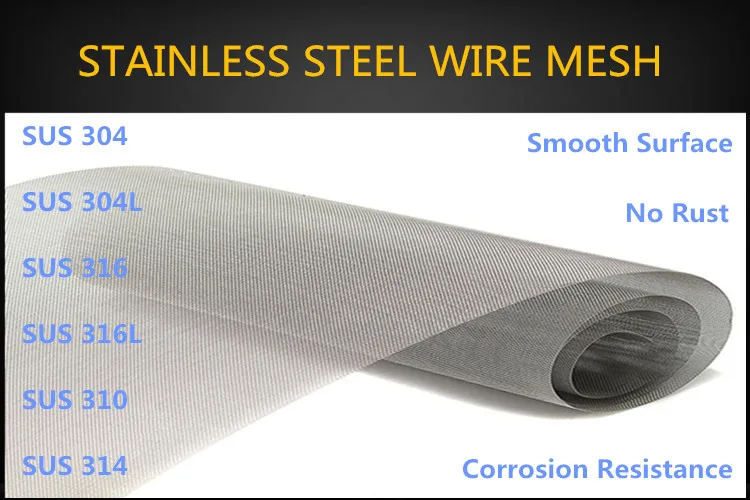 Sand soil sieving sus 304 20 micron stainless steel wire mesh