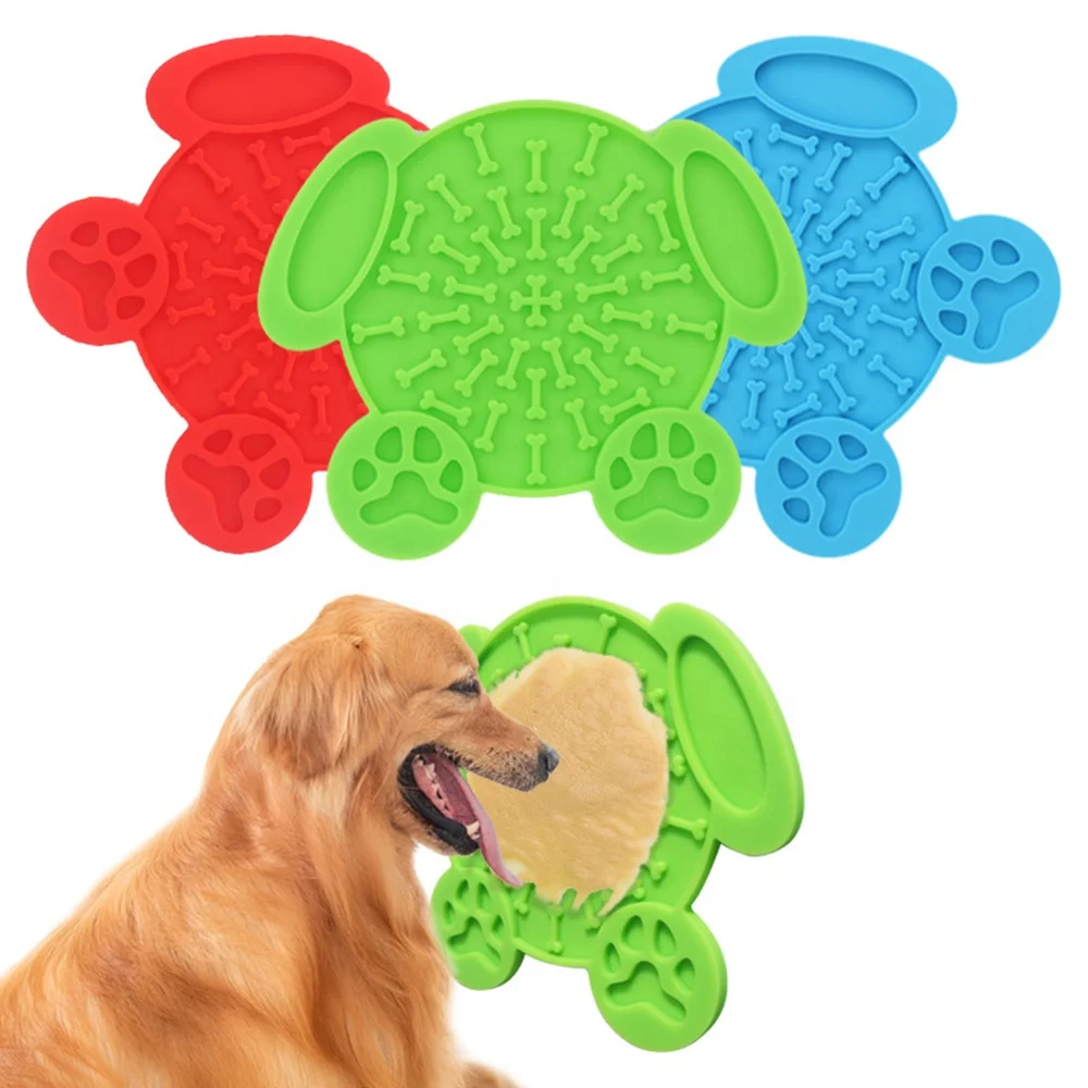 

Pet Lick Pad For Dogs Treat Pad Fun To Slow Feeder Dog Bowls & Snuffle Dog Lick Pad