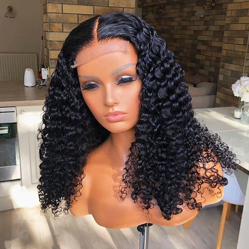 

New Arrival 360 Lace Frontal Wig Curly Lace Wigs 100% Virgin Human Hair Kinky Curly HD Lace Wig Raw Hair Wholesale Vendor