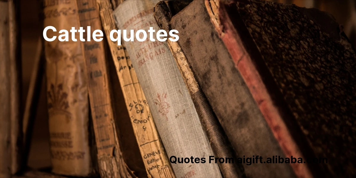 cattle quotes