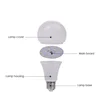 3W 5W 7W 9W 12W 15W 18W B22 Cheap raw material led bulb plastic led bulb driver